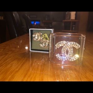 “Chanel” bracelet and earrings